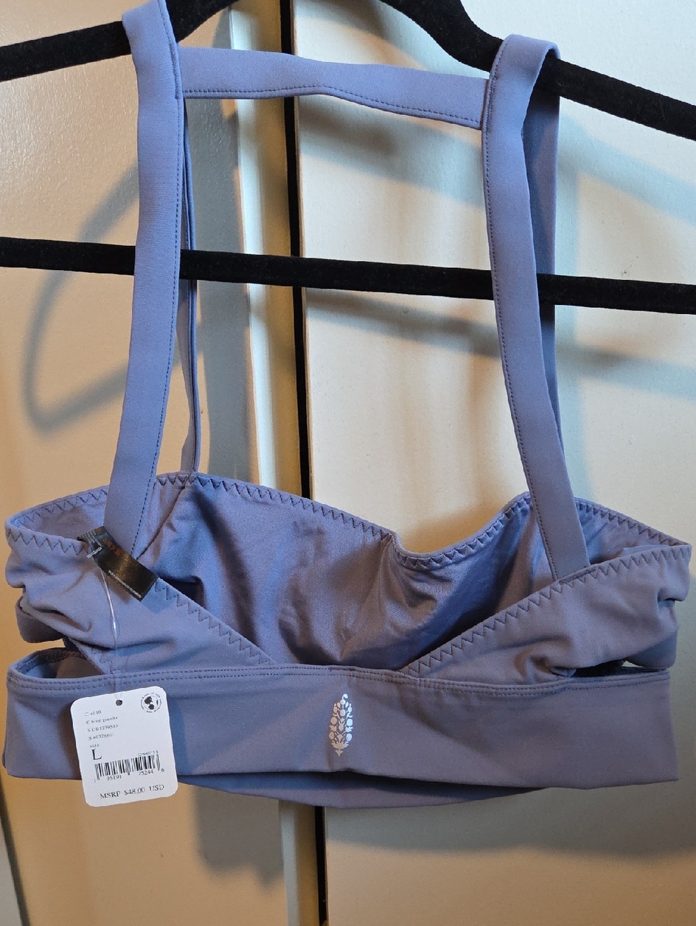 FP Movement by Free People Light Gray Lavender Sports Bra - Picture 4 of 5